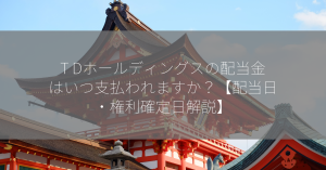 T Dホールディングスの配当金はいつ支払われますか？【配当日・権利確定日解説】